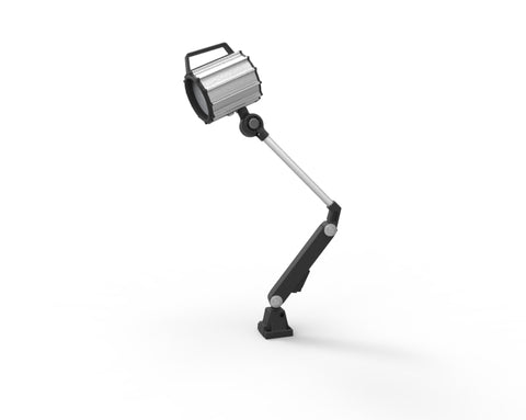 adjustable machinery light with gooseneck arm