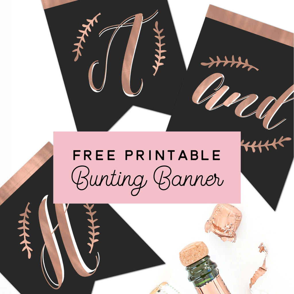 Free Printable Bunting Alphabet