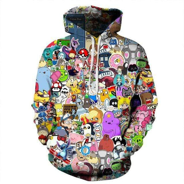 retro cartoon hoodies