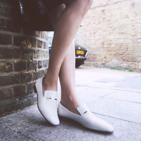 Clarks PureViola Trim White Leather 