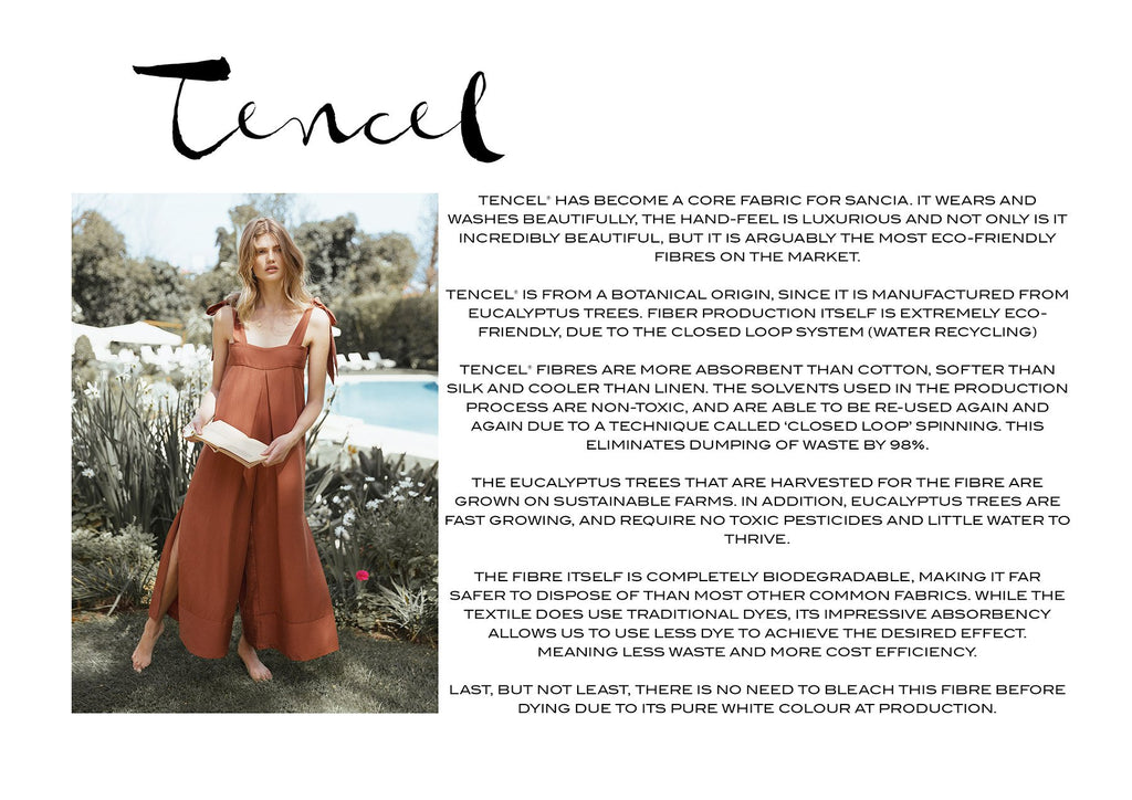 Sancia the label from Australia - Sustainability Mission