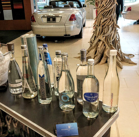 CANADA Water with Salacious Drinks at Rolls Royce in Washington DC