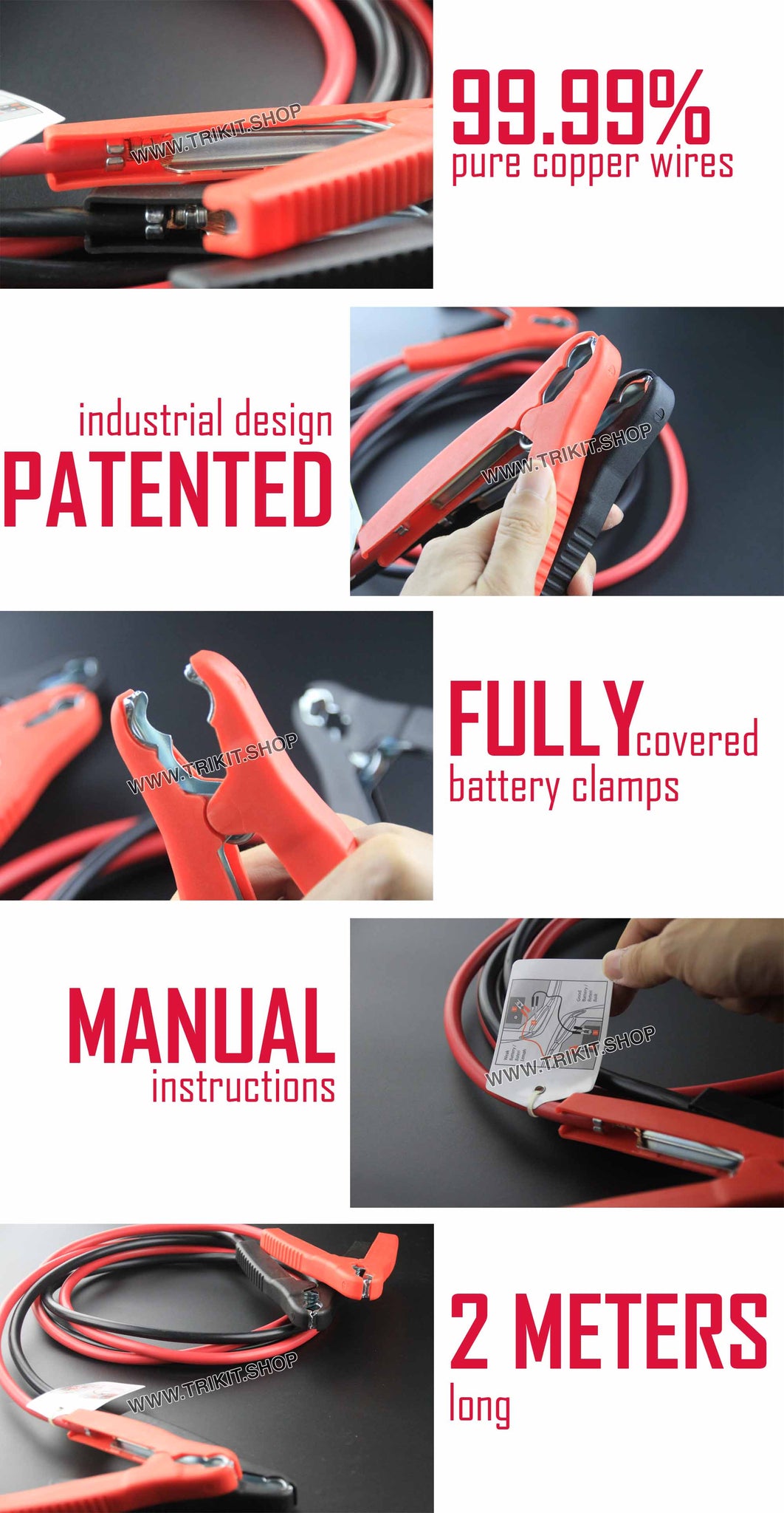 TRIKIT JUMPSTART CABLE CAR BATTERY