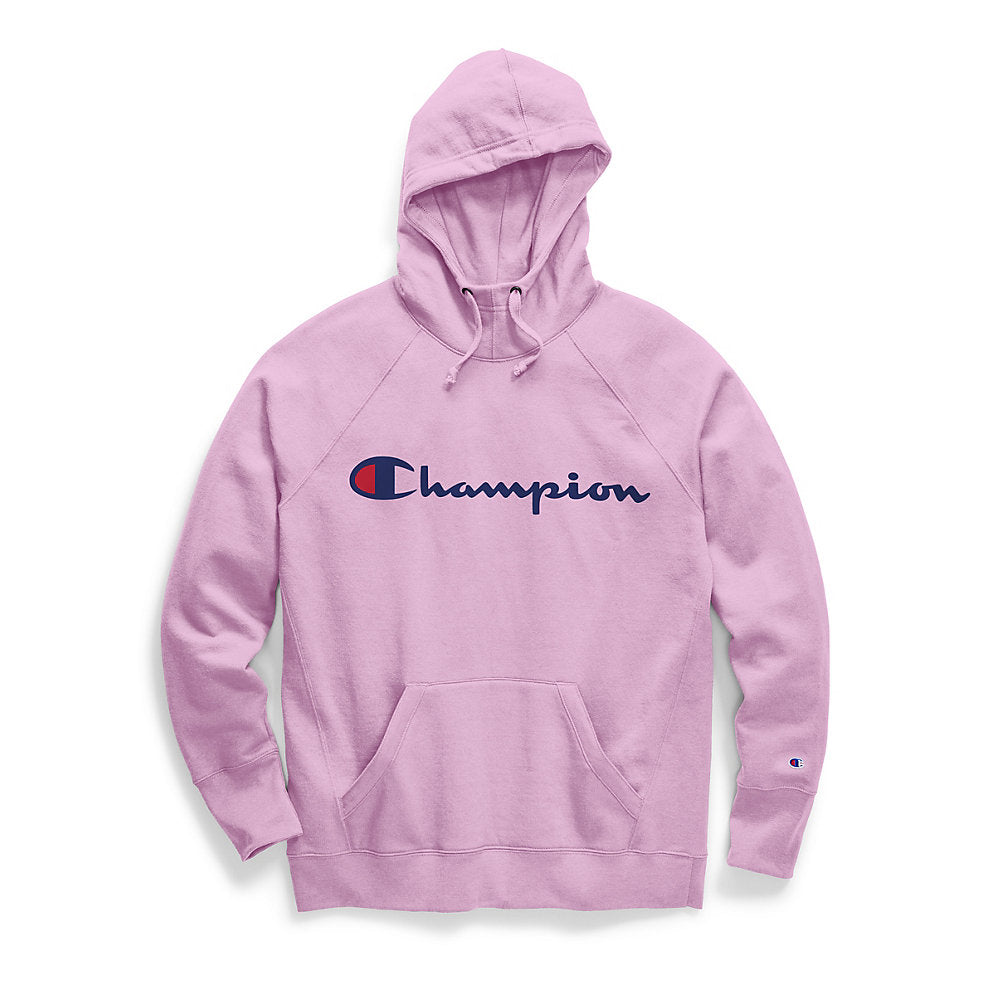 Champion Women's Powerblend® Fleece Pullover Hoodie, Script Logo, Styl –  pricestyle