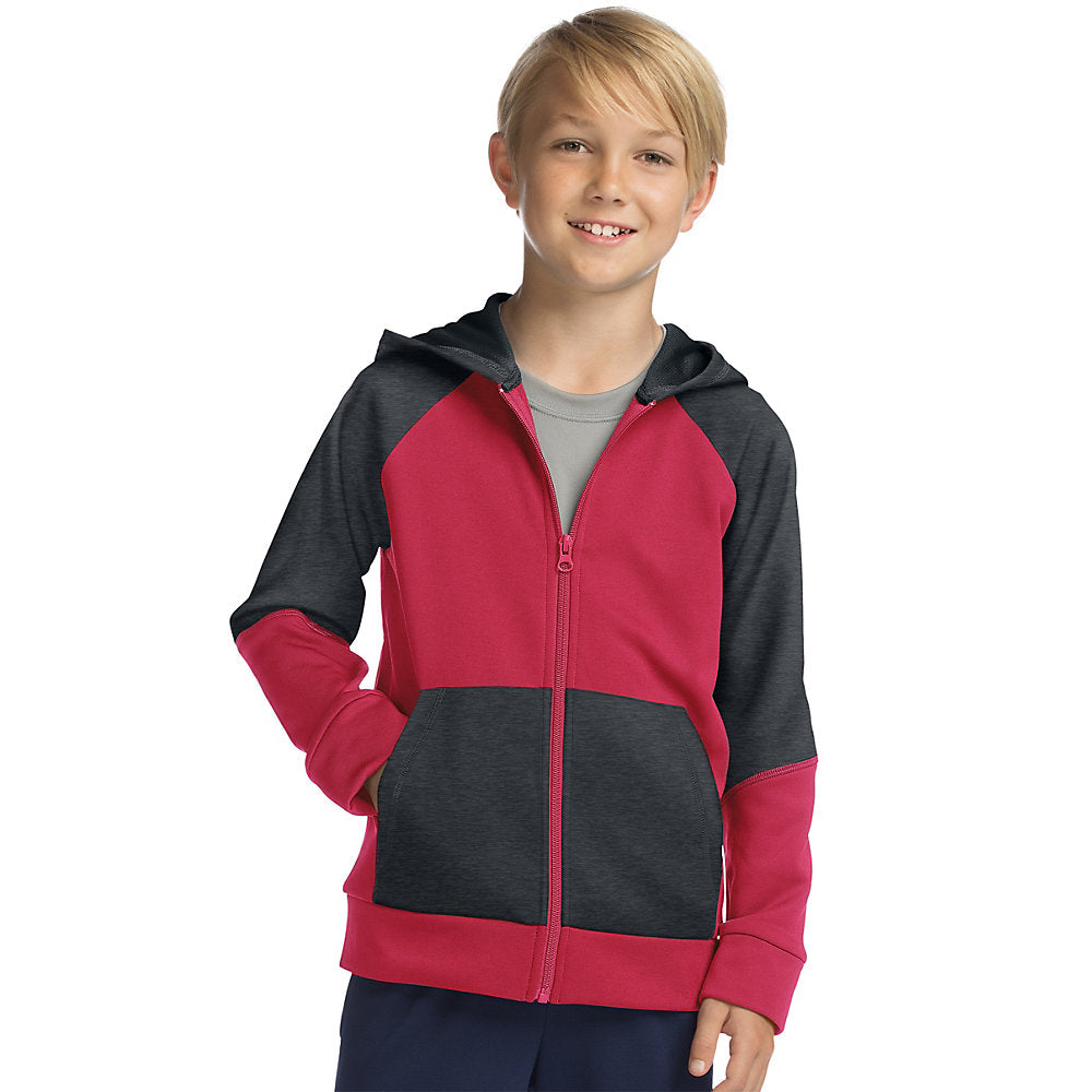 hanes red zip hoodie