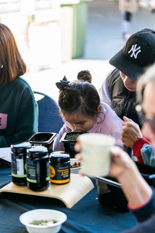 children exploring spices