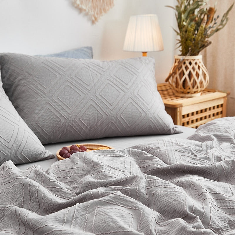 grey 100 cotton bedding