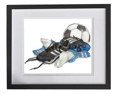 Sports artwork for childrens room