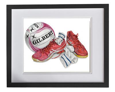 Netball print for kids rooms