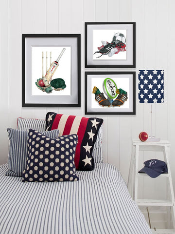 Sport prints for kids rooms