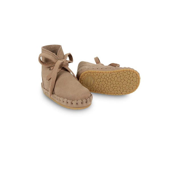 beige baby shoes