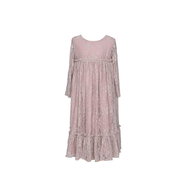 dusty pink long sleeve dress