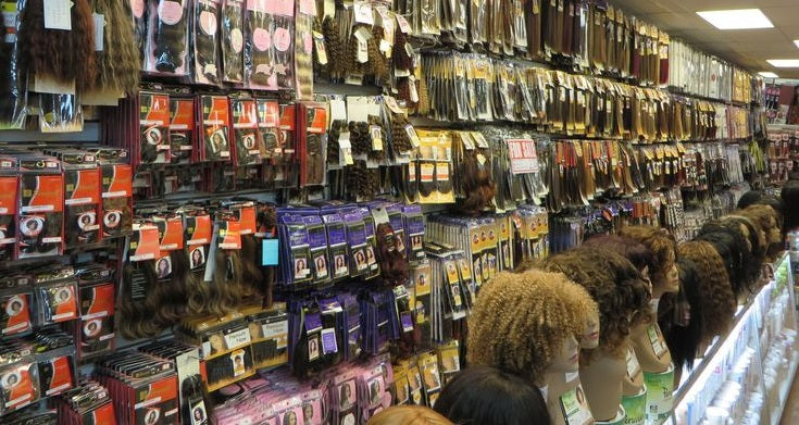 Hair extensions retail store is very popular in Nigeria