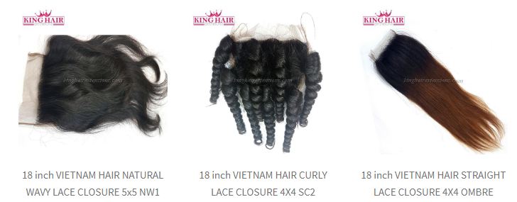 Many kind of lace closure from King Hair Extensions