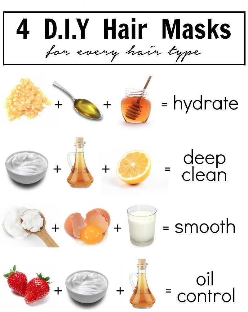 Some types of D.Y.I hair mask