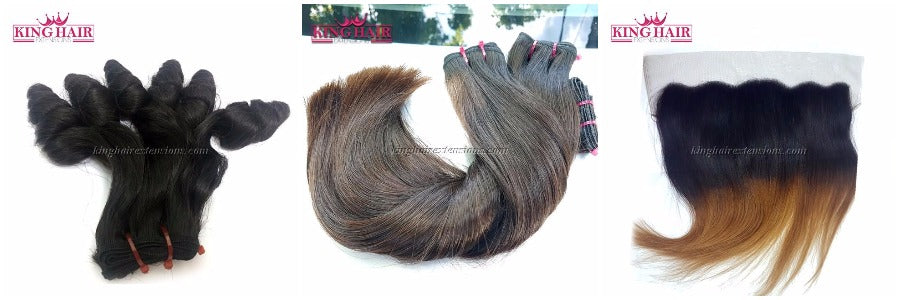 King Hair Extensions has many color for your choice: natural color and ombre color