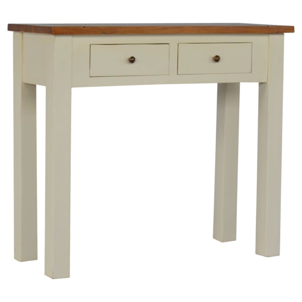 narrow white sofa table