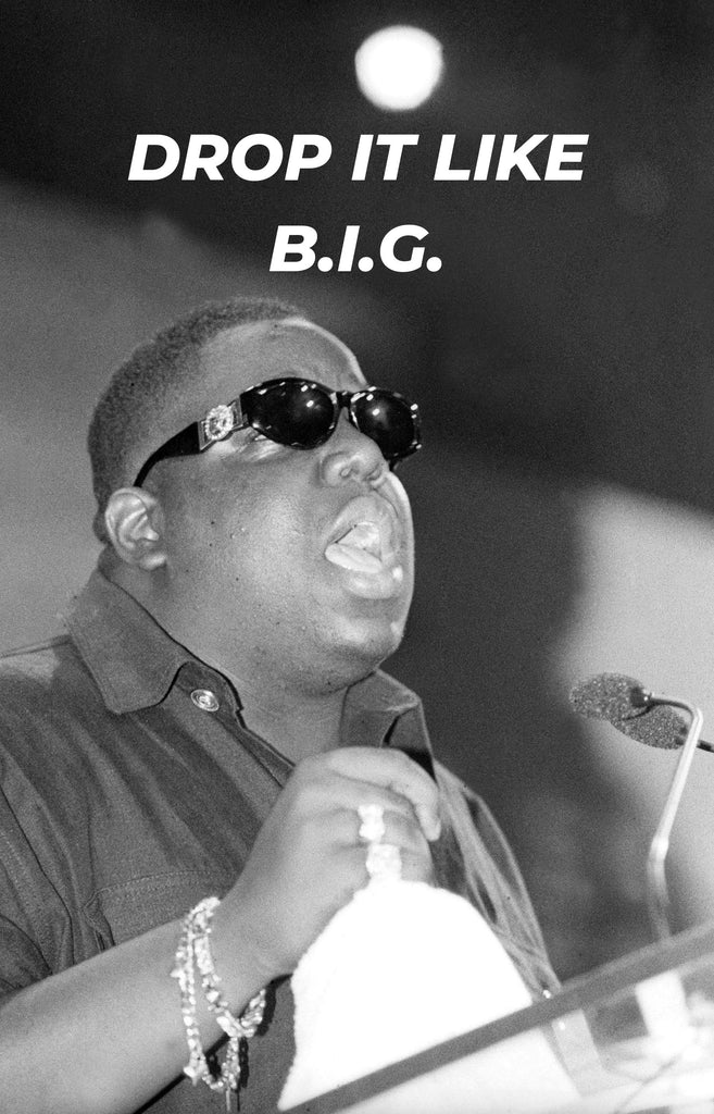 biggie logo sunglasses pin