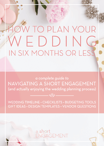 How to plan your wedding in 6 months or less