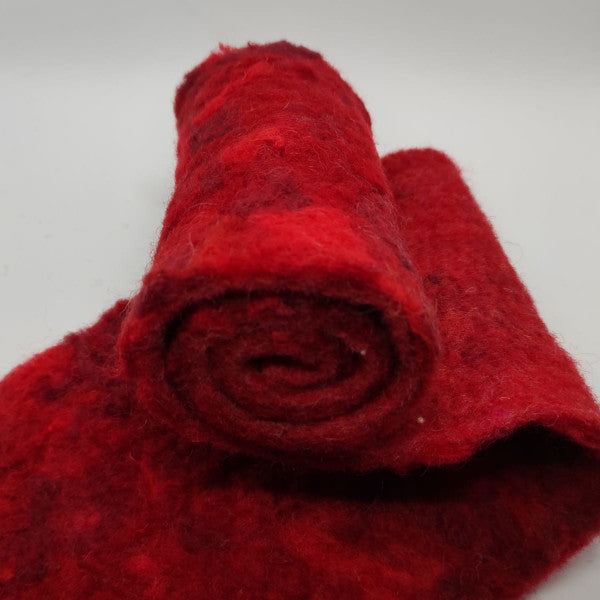 e filatura progetti. Grande per feltro bagnato/ago feltro Rosso di lana merino   50 gm 