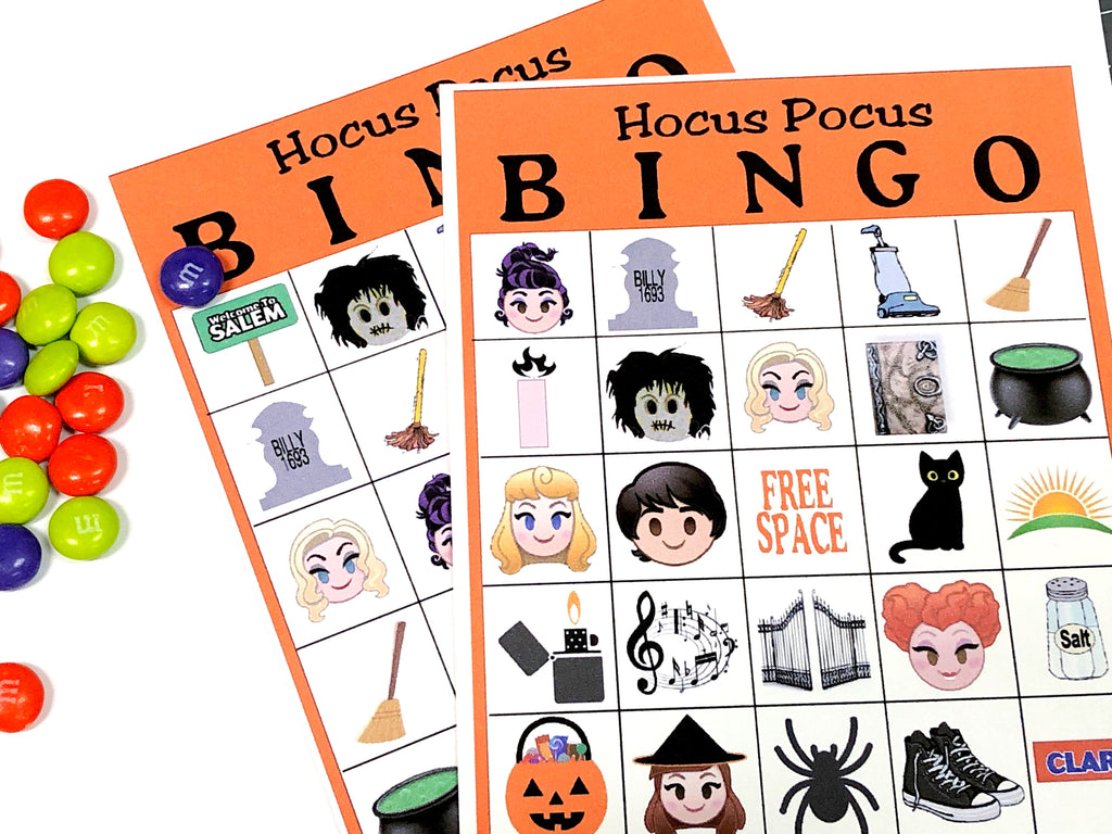 Hocus Pocus Bingo Game Download DIY Party Mom