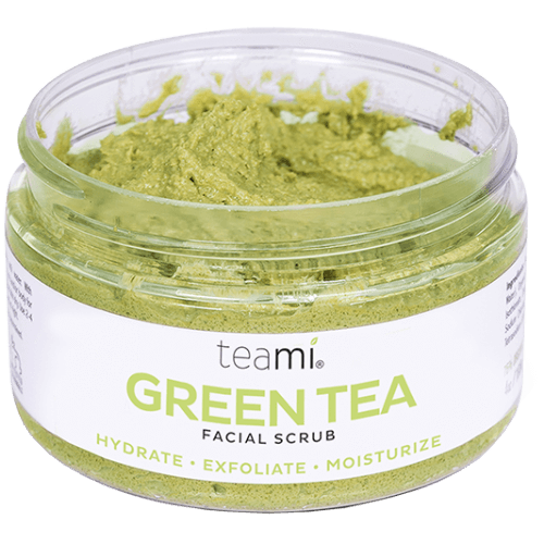 green tea face scrub