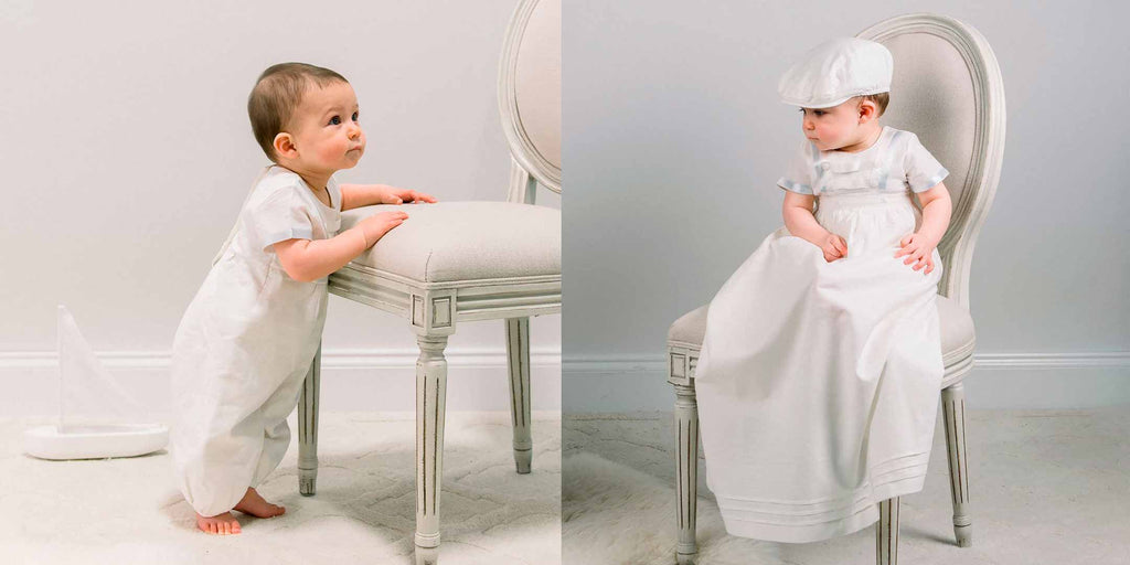 boys convertible christening gown