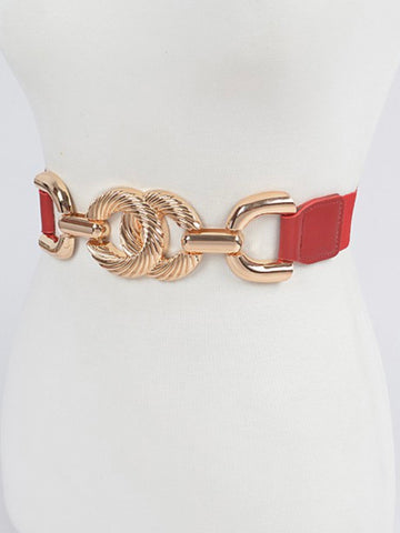 Shell Buckle Elastic Belt