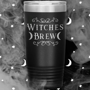 Witches Brew Stainless Steel Black Tumbler