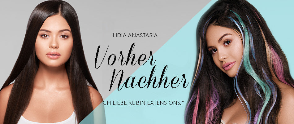 Haarverlängerung Vorher Nachher - Lidia Anastasia