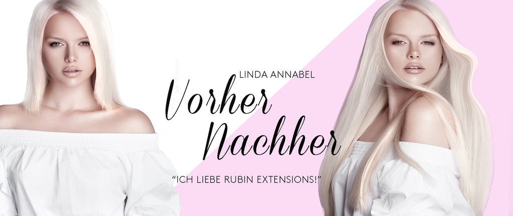 Haarverlängerung Vorher Nachher - Linda Anabel