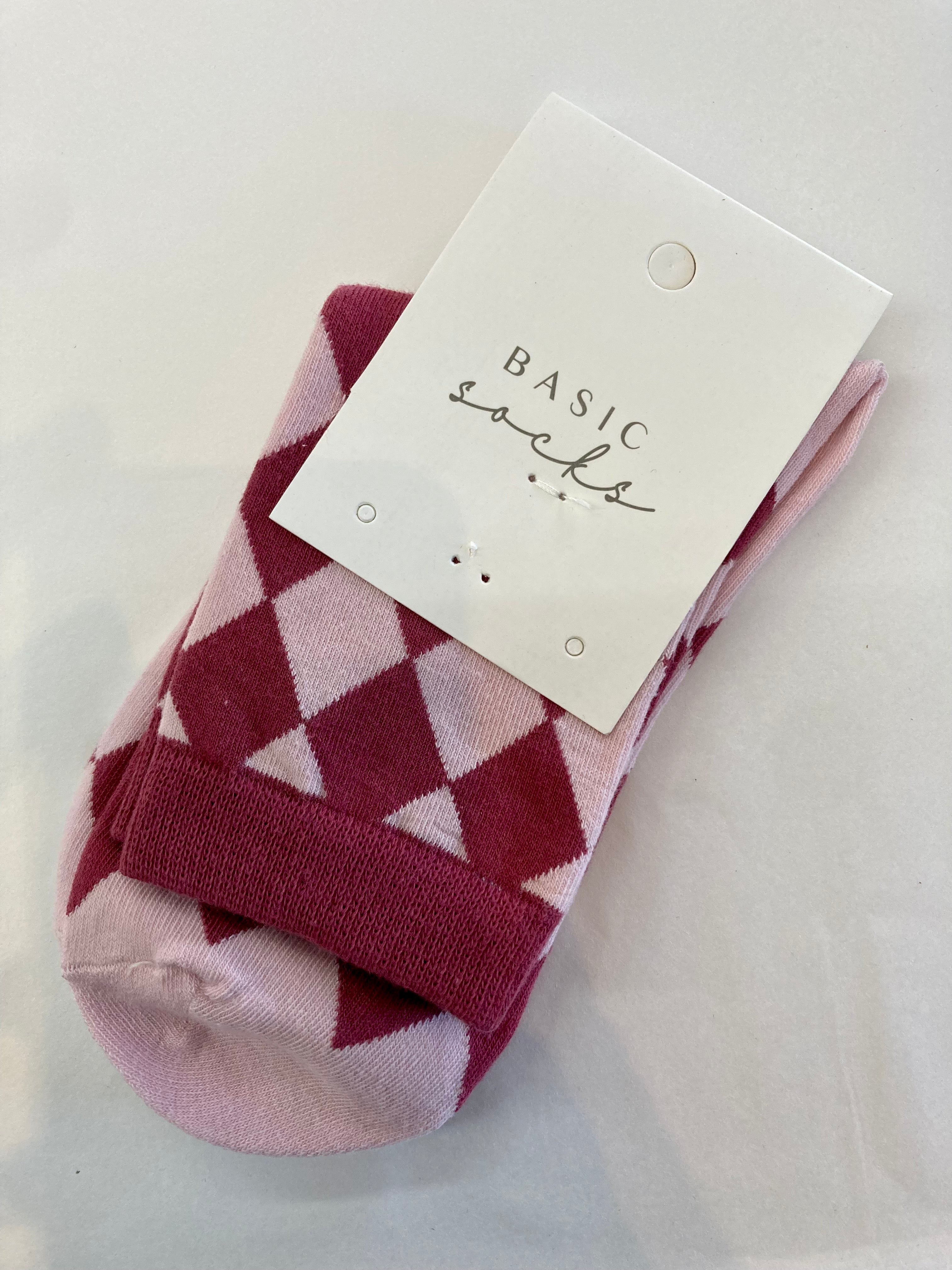 Socks - Checkered diamond