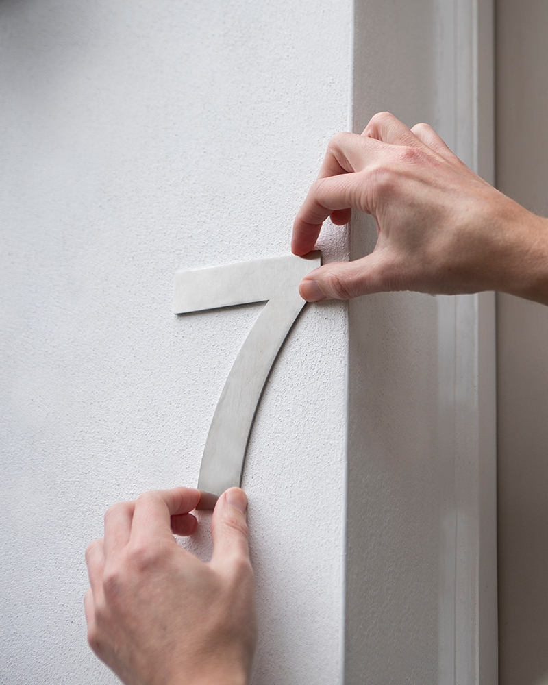 Attaching House Numbers to Brick Without Drilling