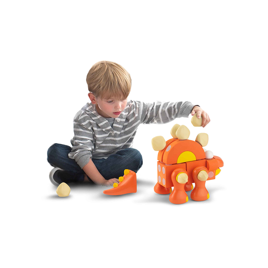 VELCRO® Brand Blocks Stegosaurus - STEM Toy