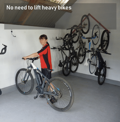 how to mount a bike on the wall without lifting