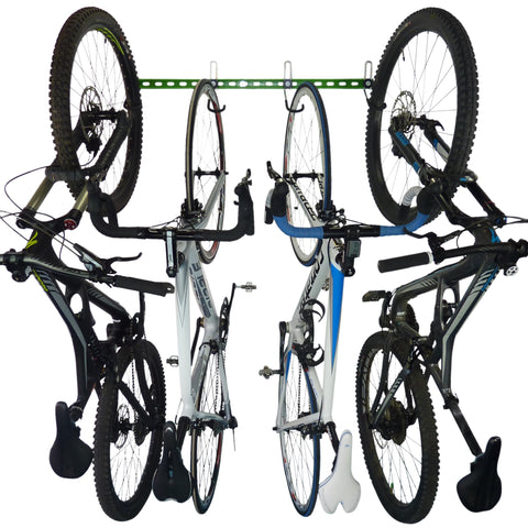 bike storage rack, garage bike rack, wall bike storage, wall mounted bike rack for 5 bikes