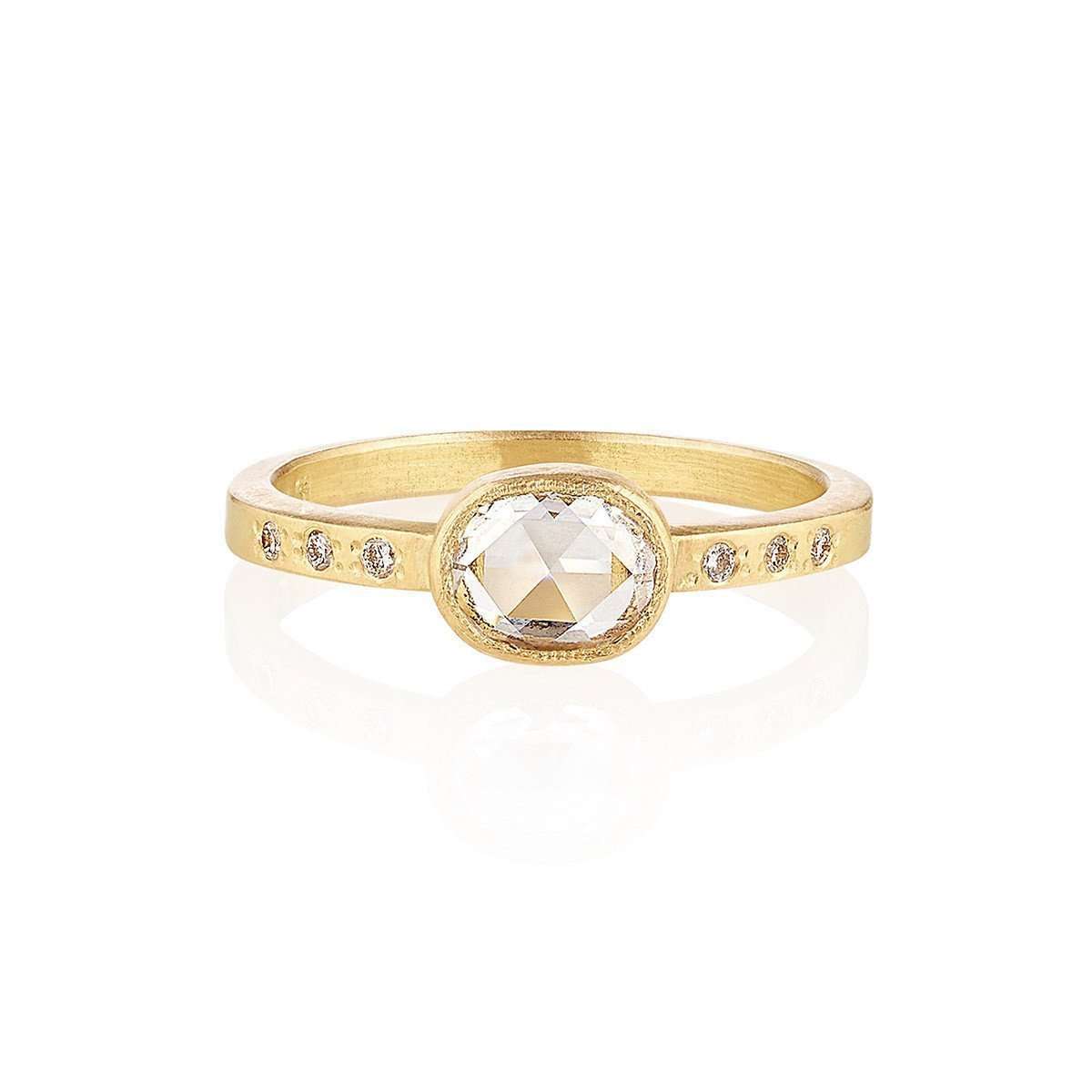 18kt Fairtrade Gold Iris Diamond Ring 18kt Fairtrade Gold Iris Diamond Ring-Shakti Ellenwood-JewelStreet EU