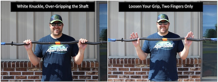 how to hold a bent shaft kayak paddle
