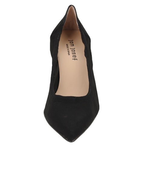 ladies black suede pumps