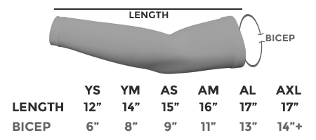 Arm Sleeve Size Chart