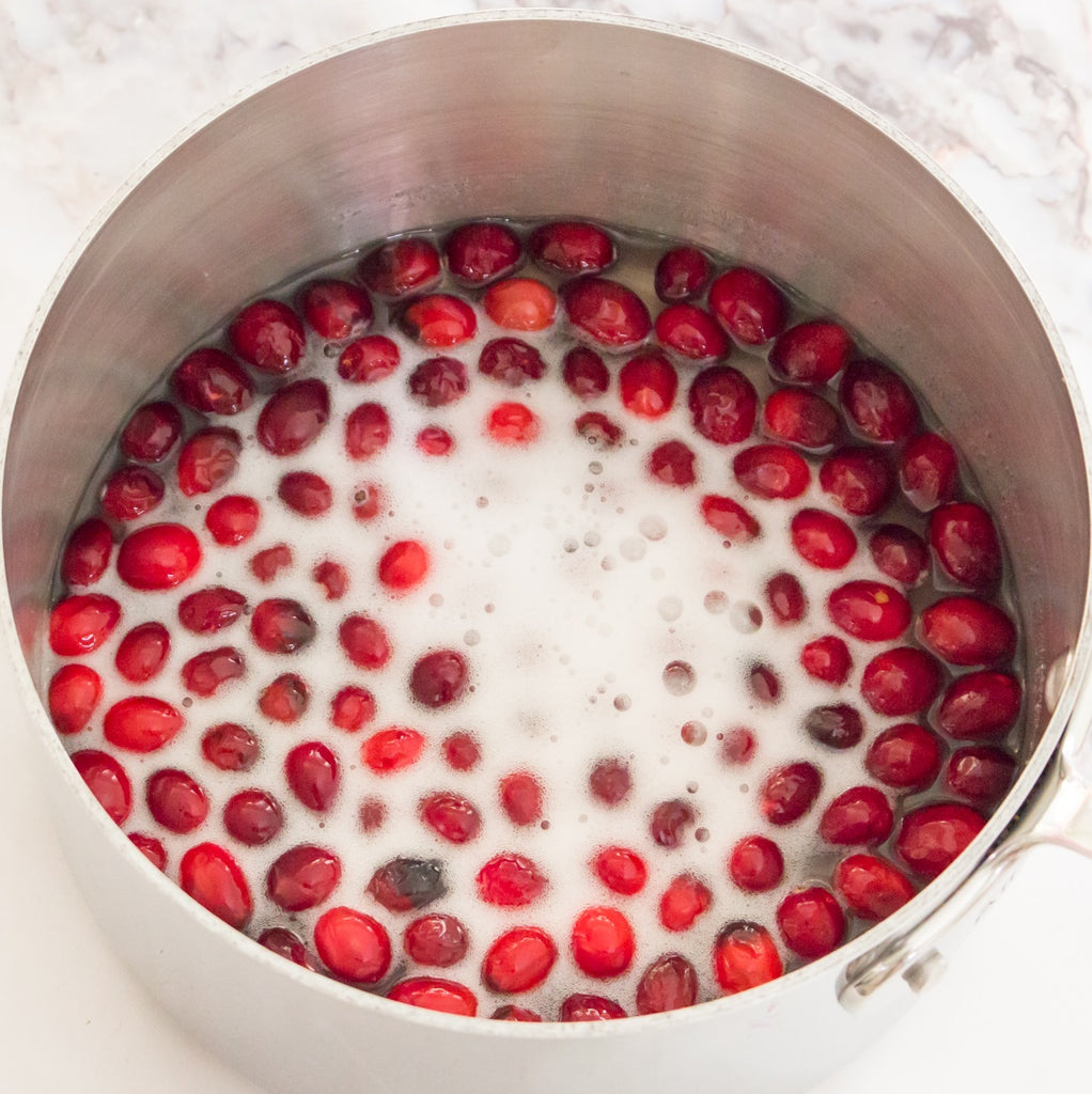 make cranberry sorbet in a stasher bag