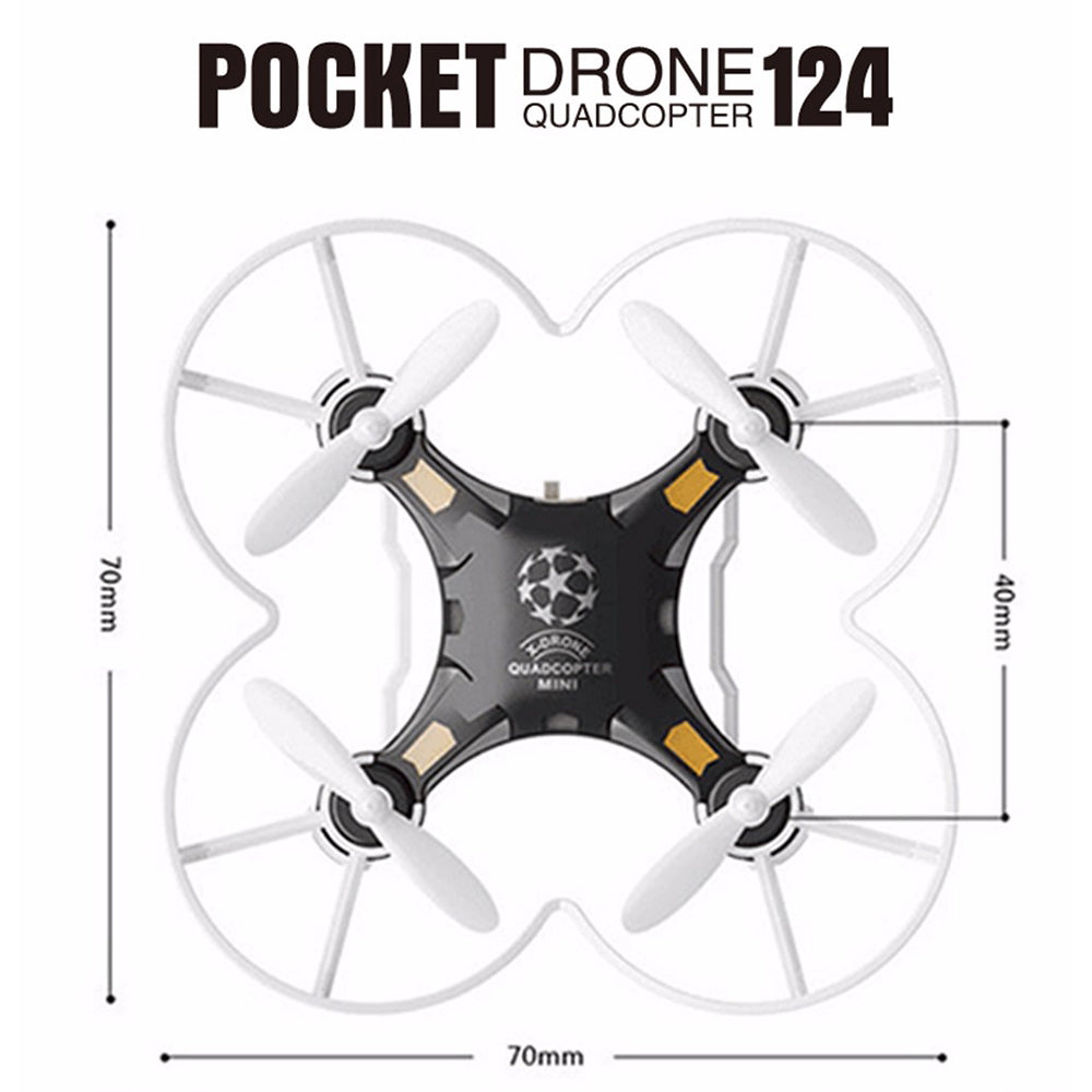 pocket drone 124 quadcopter