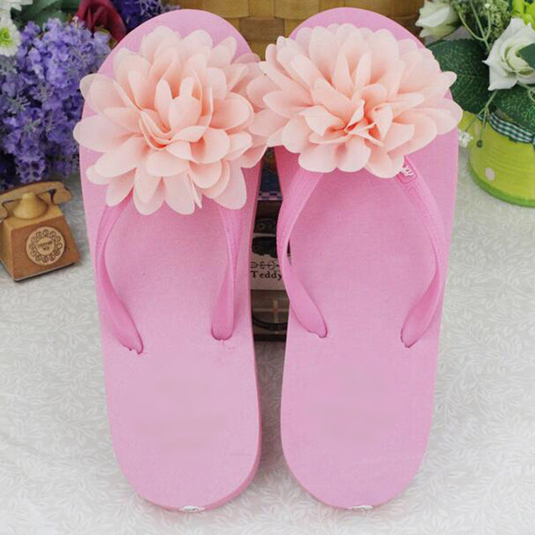 flower flip flops