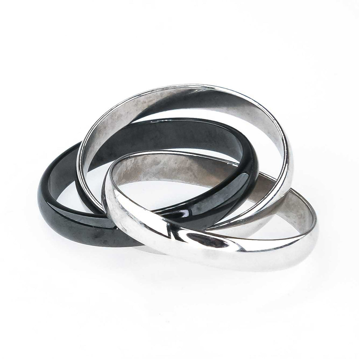 cartier black trinity ring
