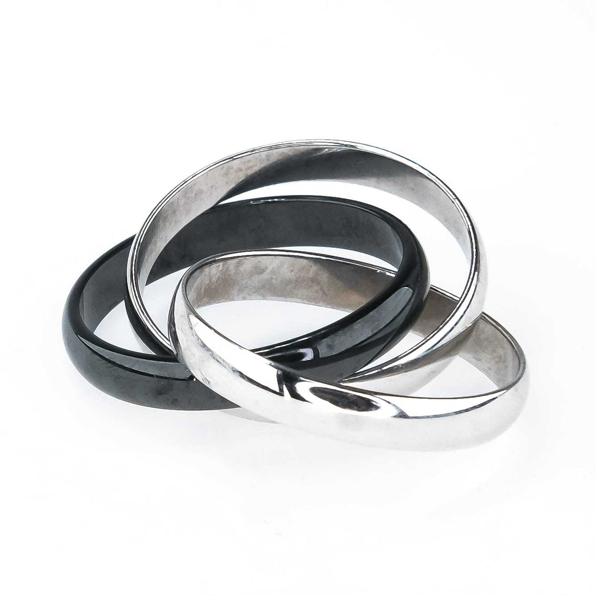 cartier trinity ring black