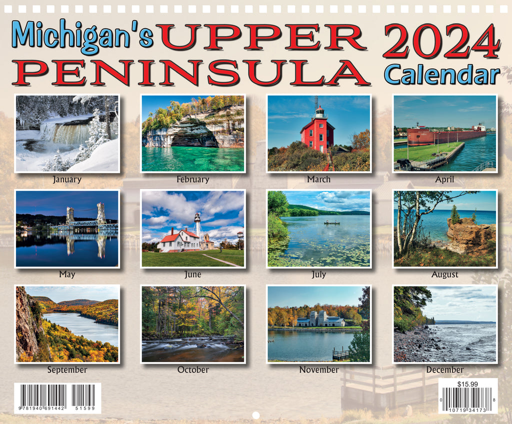 2024 Calendar Upper Peninsula in Michigan 34173N N N N