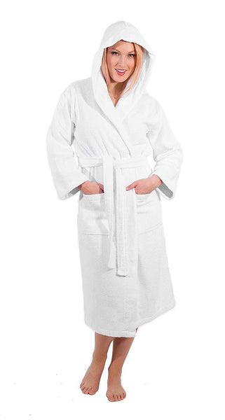 Bath robe Unisex Orange Kimono Long Premium Cotton Turkish Handloomed