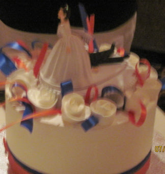 New York Mets wedding cake topper FunWeddingThings.com baseball MLB