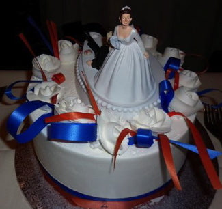 NY Mets cake topper wedding sports FunWeddingThings.com baseball reception fans sporty