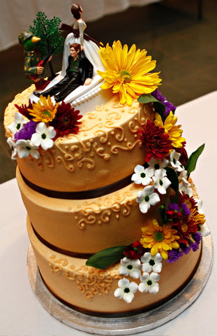 Cake decorator FunWeddingThings.com Customer photos cake toppers wedding bridal reception fun